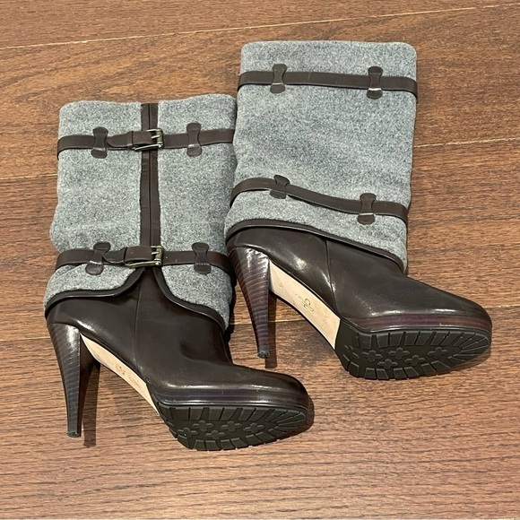 Cole Haan Shoes - Cole Haan Nike Air Brown and Grey Pull on Boots Size 9